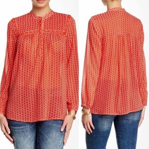 Lucky Brand Itzy Peasant Top